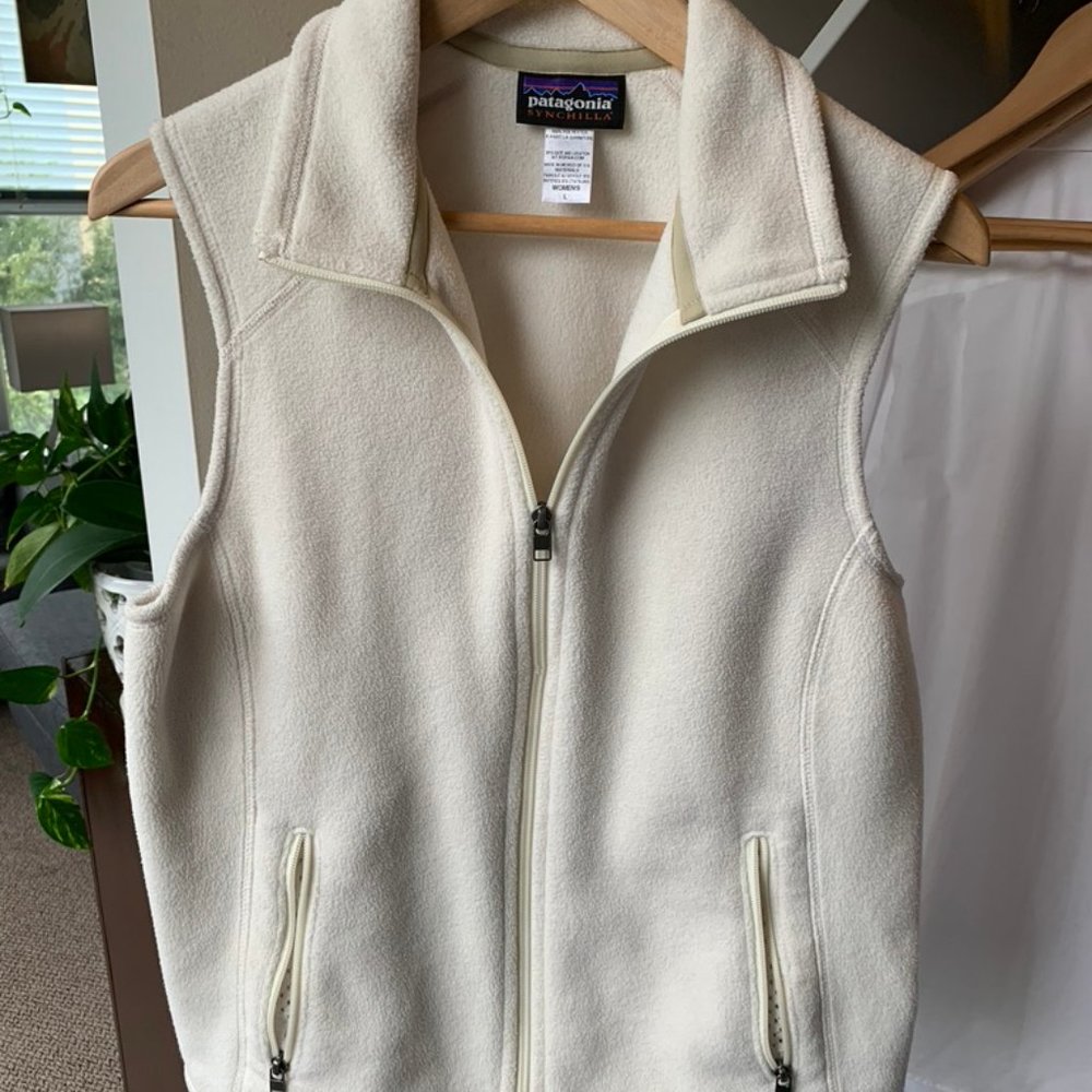Patagonia Fleece Vest Cream Size L